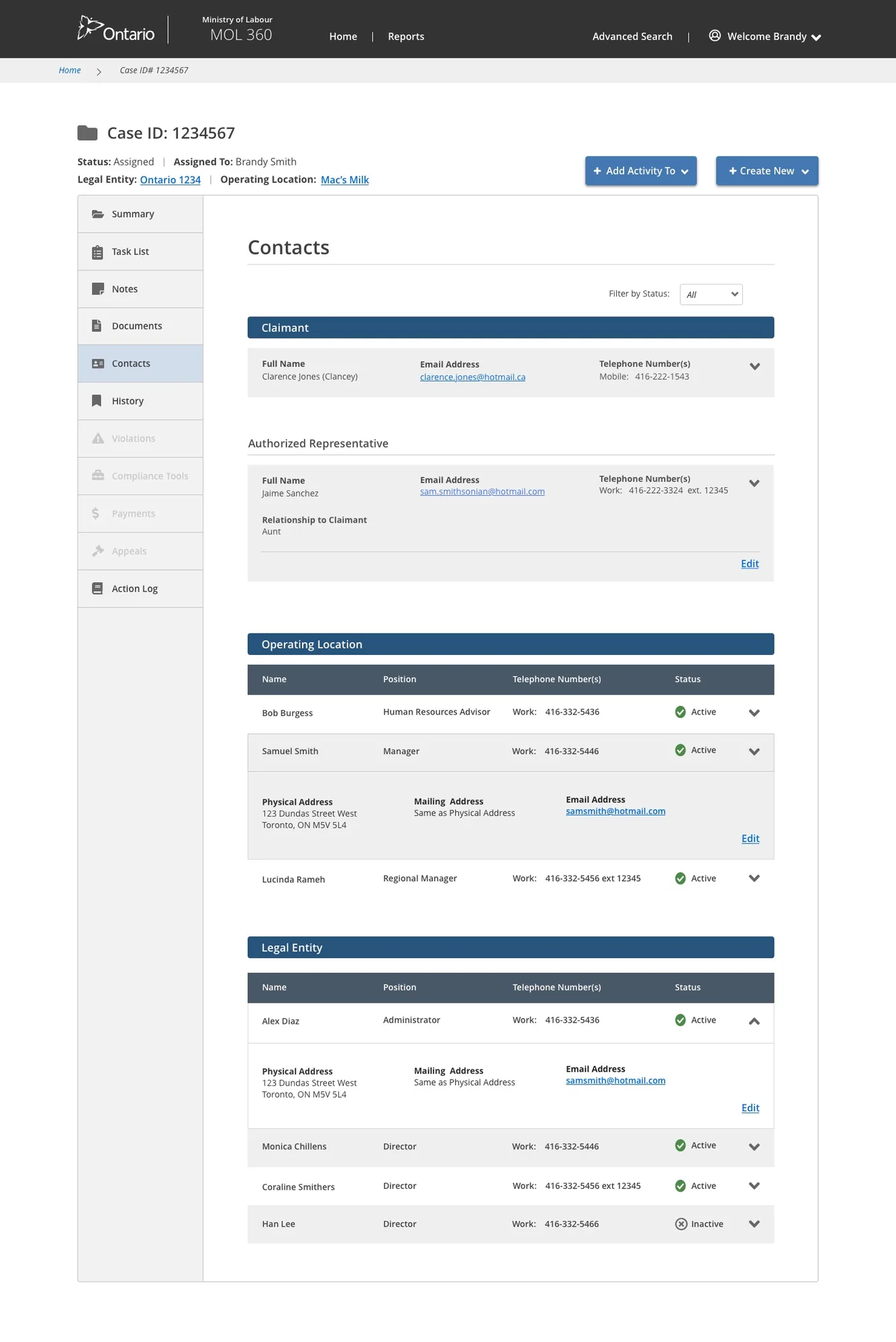 ESO dashboard
